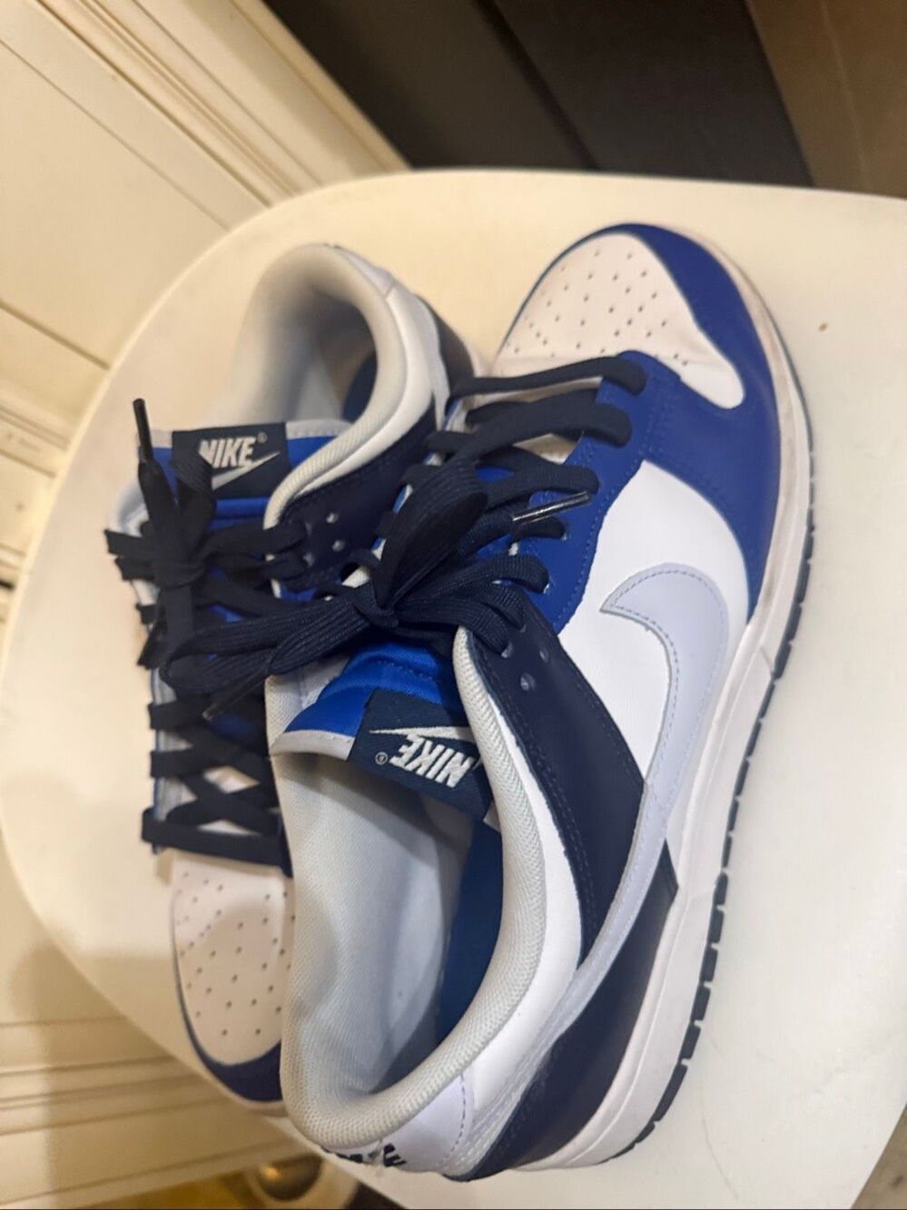Nike Men's Dunk Low Game Royal Navy Lace-Up Athletic Shoes Size 10.5 FQ8826-100
